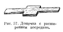 Дощечка с расширением посредине