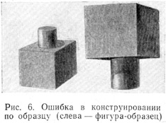 Ошибка в конструировании по образцу