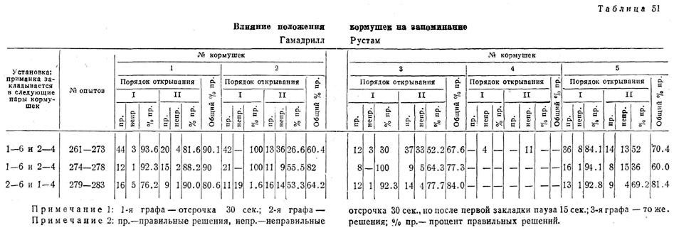 Влияние положения кормушек на запоминание, гамадрилл Рустам